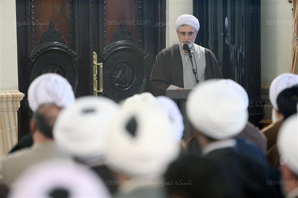 دیدارجمعی ازعلمای حوزه علمیه قم با هاشمی رفسنجانی