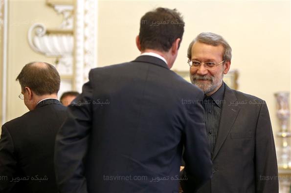 دیدار وزیر امور خارجه دانمارک با علی لاریجانی