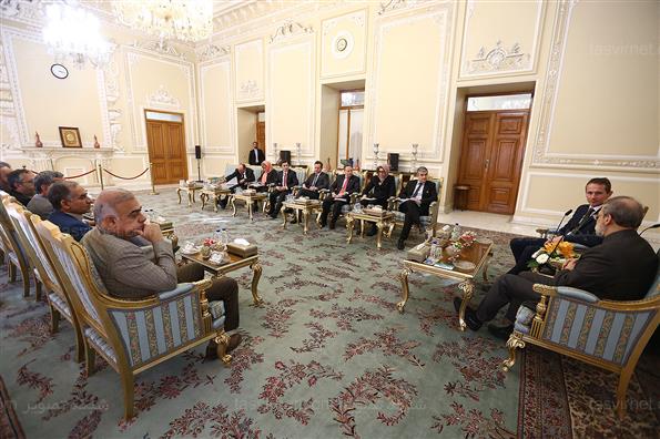 دیدار وزیر امور خارجه دانمارک با علی لاریجانی