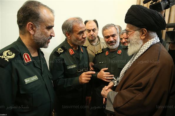 دیدار پاسداران جوان نیروی دریایی سپاه با رهبر معظم