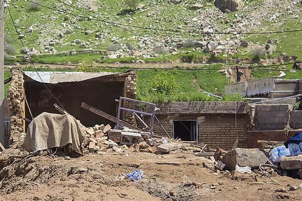 وضعیت روستاهای سیل زده استان لرستان