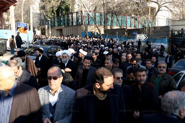 مراسم تشییع پیکرآیت الله سید هاشم رسولی محلاتی