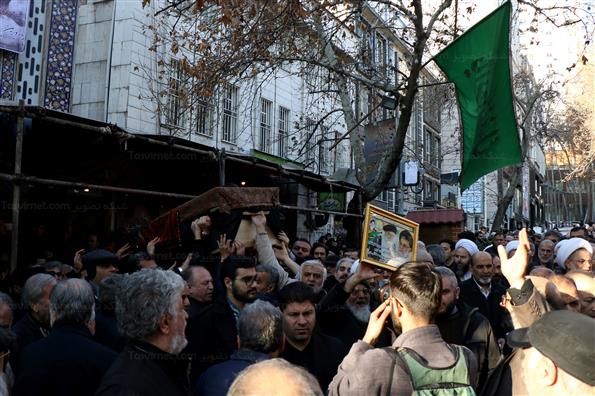 مراسم تشییع پیکرآیت الله سید هاشم رسولی محلاتی