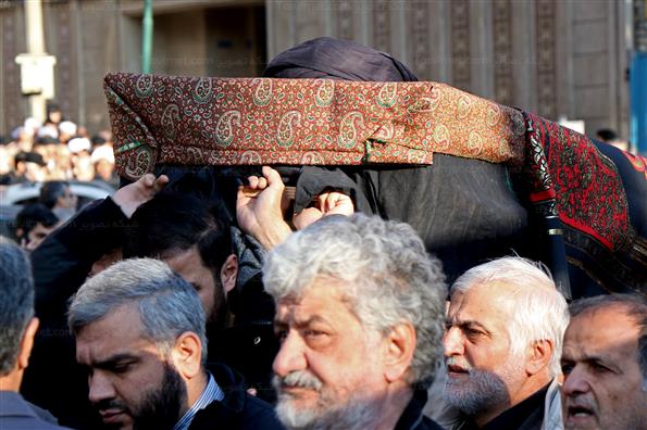 مراسم تشییع پیکرآیت الله سید هاشم رسولی محلاتی