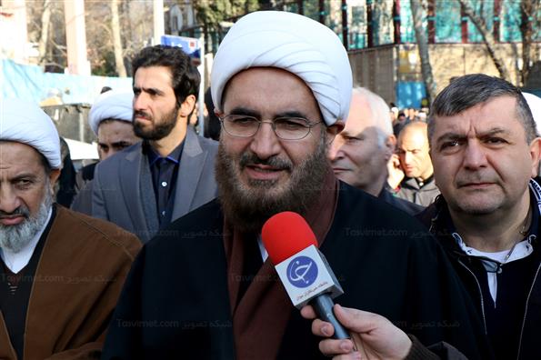 مراسم تشییع پیکرآیت الله سید هاشم رسولی محلاتی