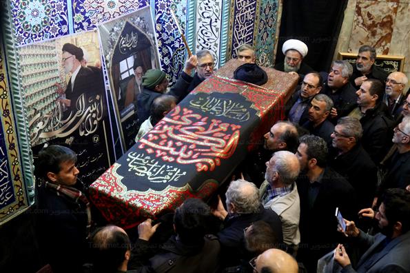 مراسم تشییع پیکرآیت الله سید هاشم رسولی محلاتی