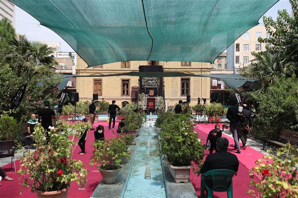 مراسم عزاداری ظهر تاسوعا در خانه مداحان تهران