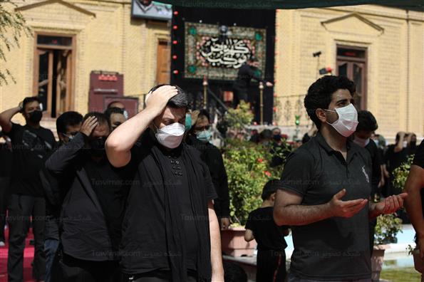 مراسم عزاداری ظهر تاسوعا در خانه مداحان تهران