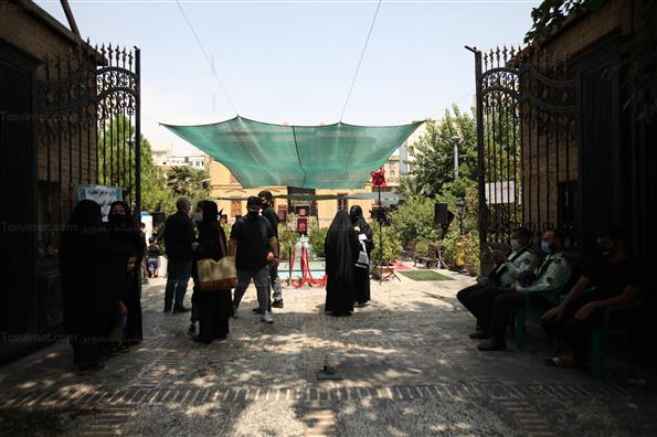 مراسم عزاداری ظهر تاسوعا در خانه مداحان تهران