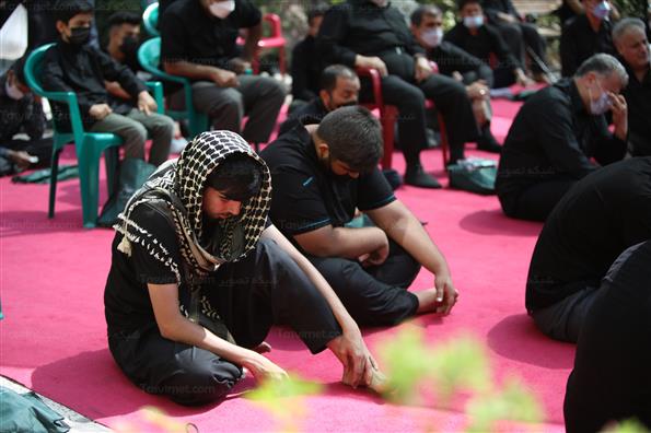 مراسم عزاداری ظهر تاسوعا در خانه مداحان تهران