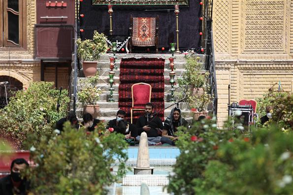 مراسم عزاداری ظهر تاسوعا در خانه مداحان تهران