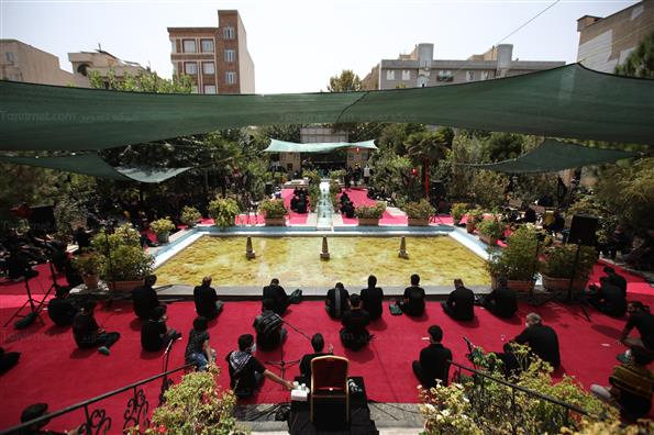 مراسم عزاداری ظهر تاسوعا در خانه مداحان تهران