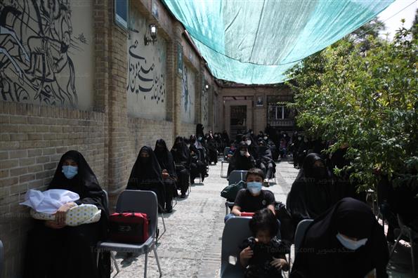 مراسم عزاداری ظهر تاسوعا در خانه مداحان تهران