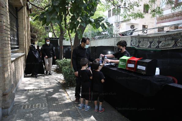 مراسم عزاداری ظهر تاسوعا در خانه مداحان تهران