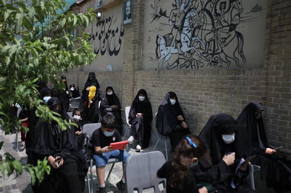 مراسم عزاداری ظهر تاسوعا در خانه مداحان تهران
