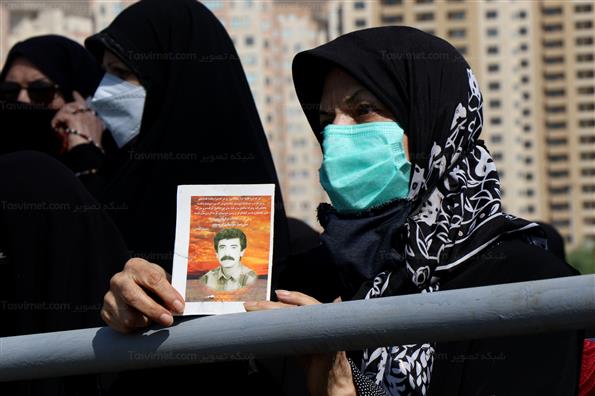 تشییع و تدفین شهدای گمنام در دریاچه شهدای خلیج فارس