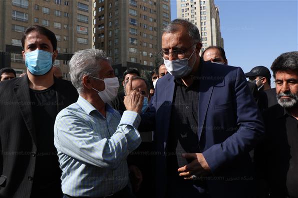 تشییع و تدفین شهدای گمنام در دریاچه شهدای خلیج فارس