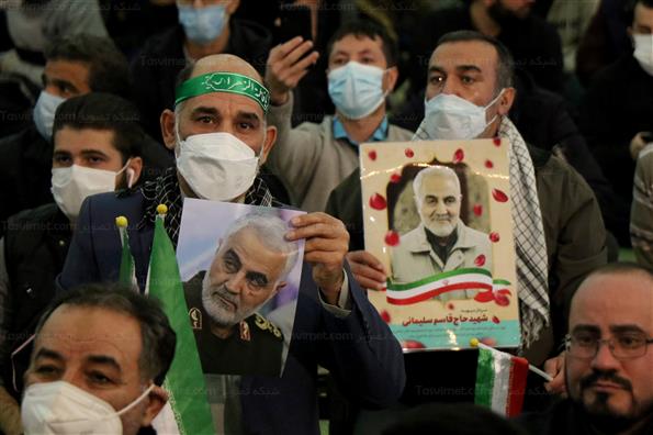 مراسم دومین سالگرد شهادت حاج قاسم سلیمانی در مصلی امام خمینی(ره) تهران