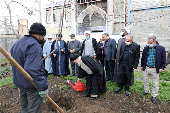 مراسم کاشت نهال در امامزاده عینعلی و زینعلی تهران