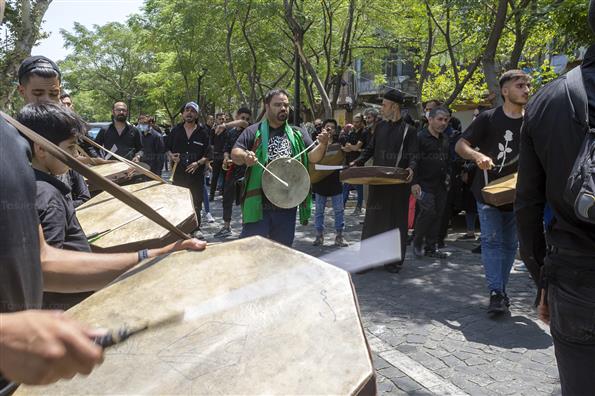 مراسم عزاداری تاسوعا حسینی در بازار تهران