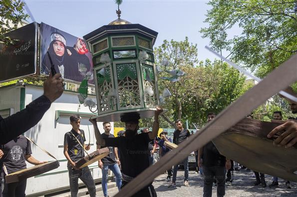 مراسم عزاداری تاسوعا حسینی در بازار تهران